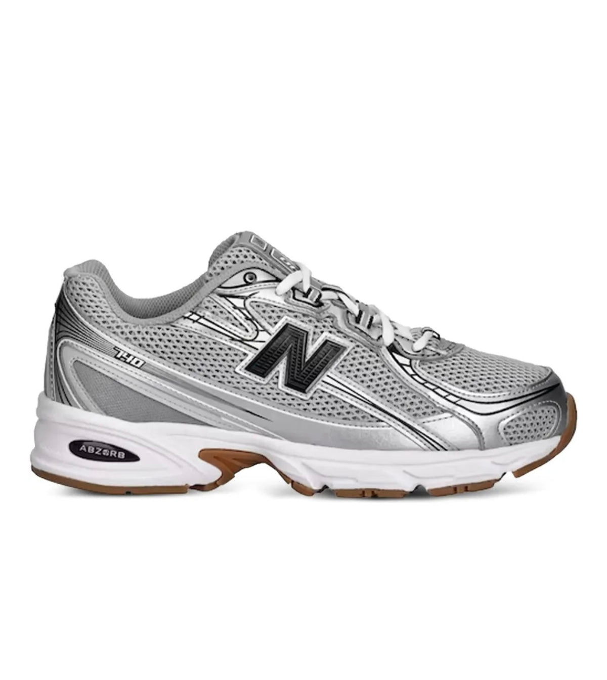 New Balance 740 Silver Black - high-performance athletic footwear in Black with advanced cushioning