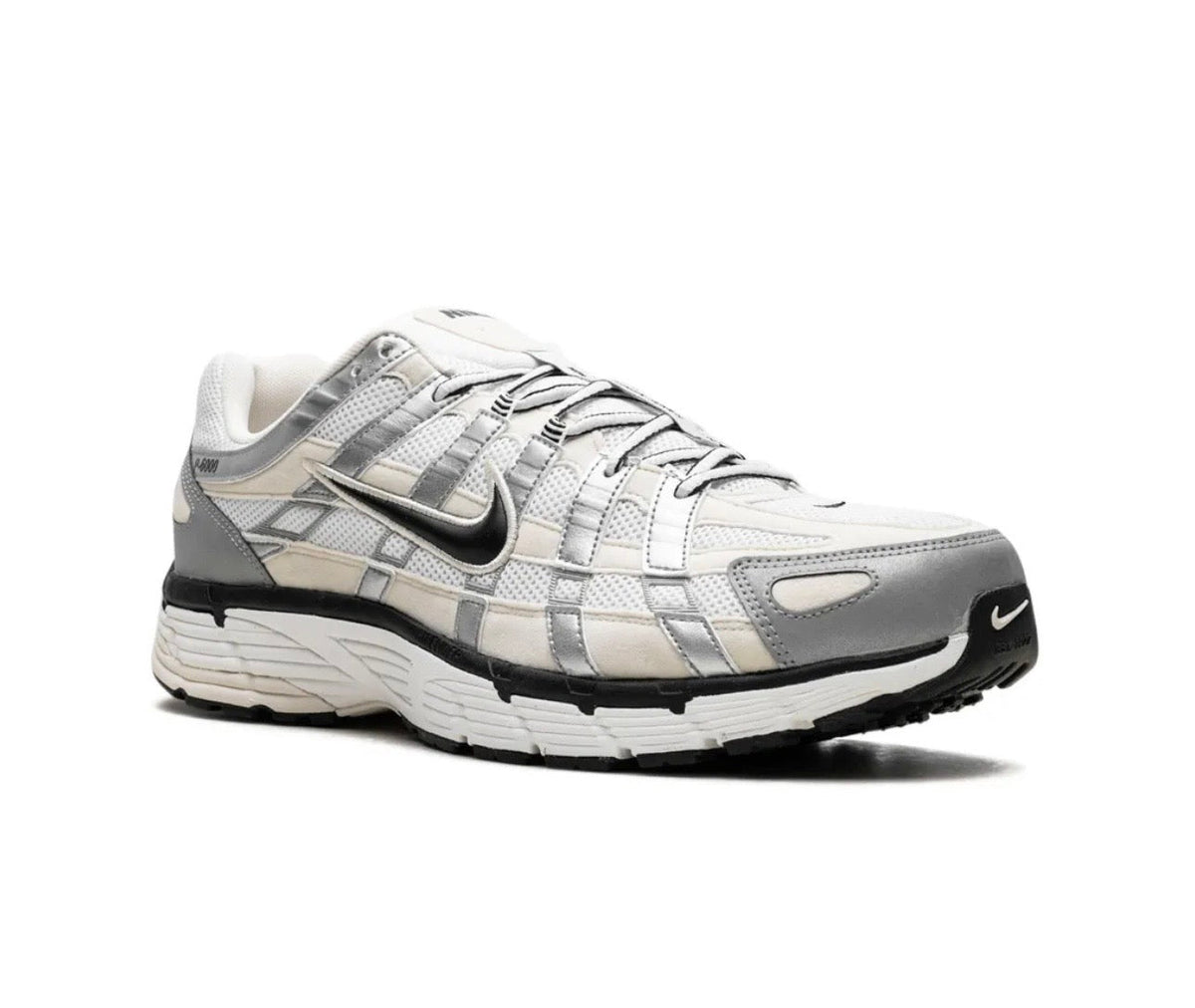 Nike P6000 White Grey Silver - high-performance athletic footwear in White with advanced cushioning