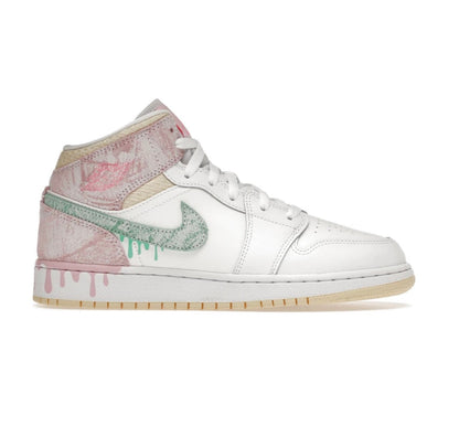 Air Jordan 1 Mid Paint Drip - high-performance athletic footwear with advanced cushioning