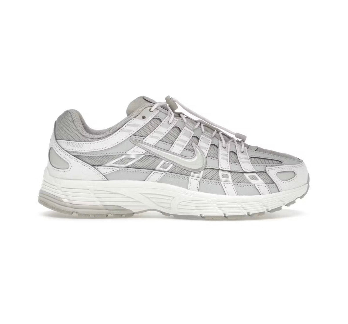 Nike P6000 white gray high-performance athletic footwear Gray