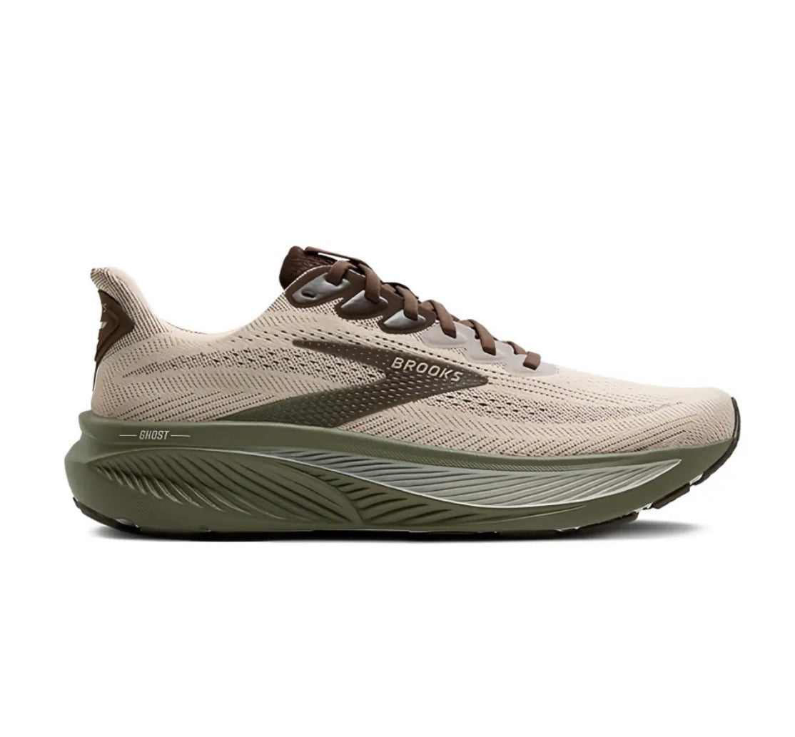 brooks Ghost Light Brown Green