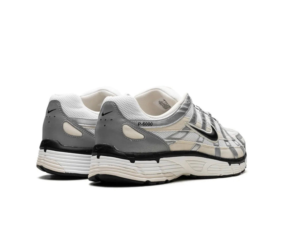 Nike P6000 White Grey Silver - high-performance athletic footwear in White with advanced cushioning
