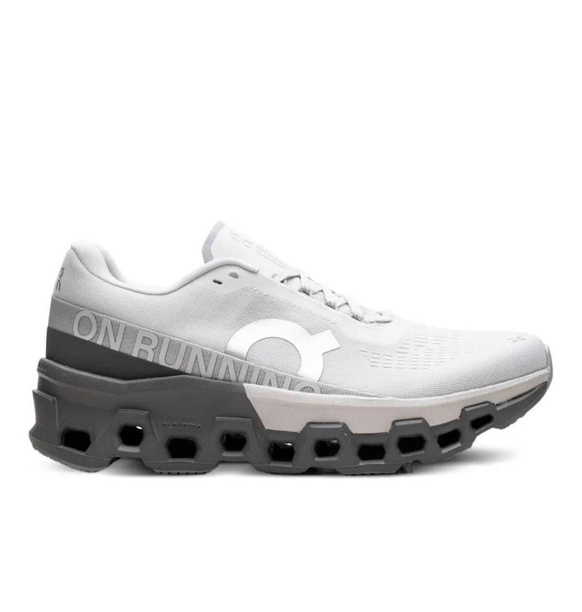 On Cloudmonster grey - high-performance athletic footwear in Grey with advanced cushioning