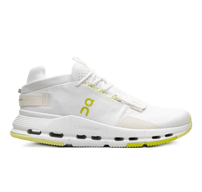 On Cloudnova White Yellow - high-performance athletic footwear in White with advanced cushioning
