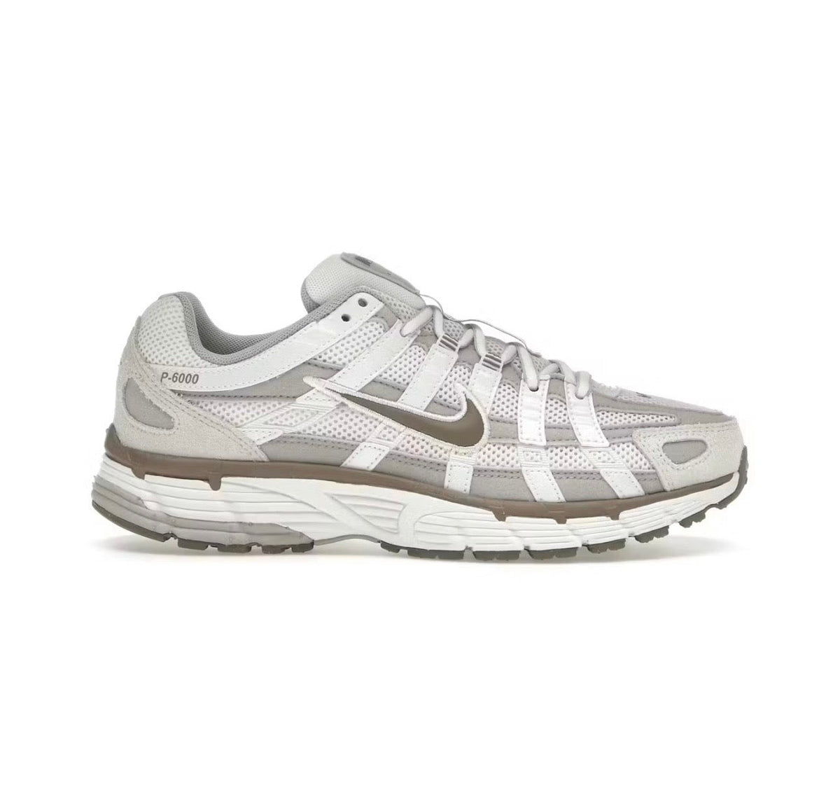 Nike P6000 white gray high-performance athletic footwear Gray