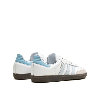 Adidas Samba white light blue