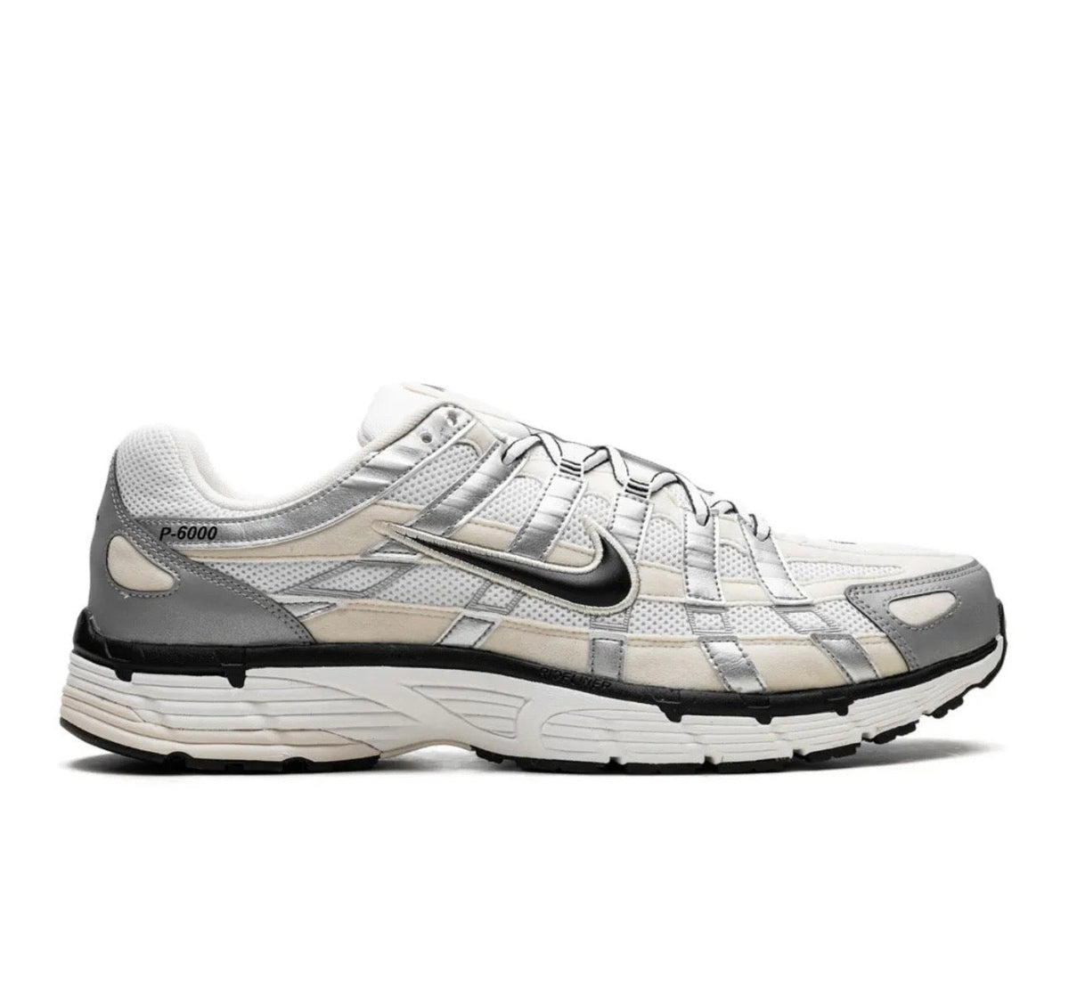 Nike P6000 White Grey Silver - high-performance athletic footwear in White with advanced cushioning