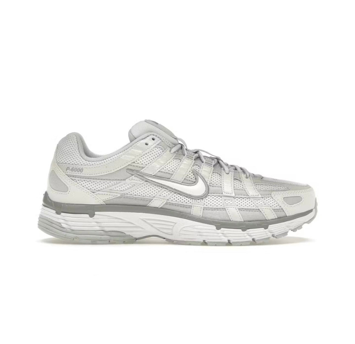 Nike P6000 white gray high-performance athletic footwear Gray