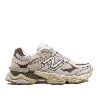 New Balance 9060 Light grey and green olive - high-performance athletic footwear in Green with advanced cushioning