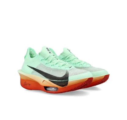 Nike ZOOMX Vaporfly green orange - high-performance athletic footwear in Green with advanced cushioning