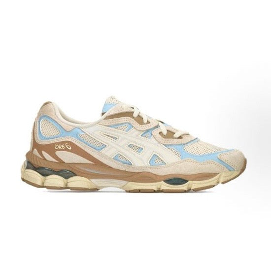 ASICS Gel NYC brown cream blue - high-performance athletic footwear in Blue with advanced cushioning