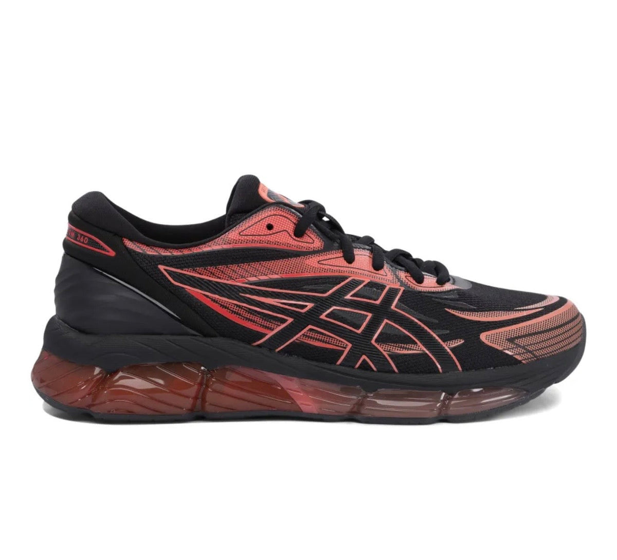 Asics GEL Quantum 360 black red - high-performance athletic footwear in Black with advanced cushioning