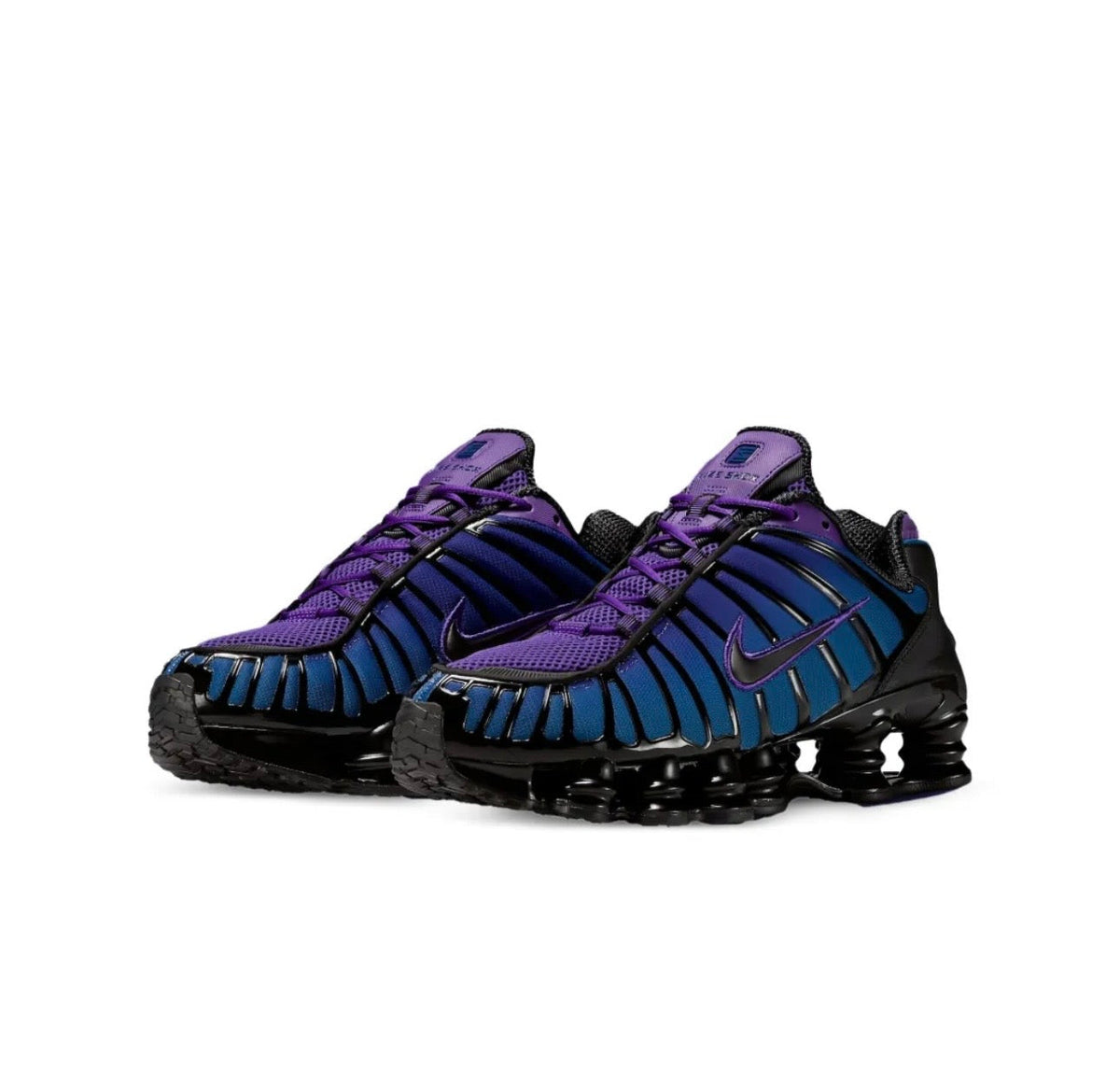 Nike Shox Black purple Blue - high-performance athletic footwear in Black with advanced cushioning