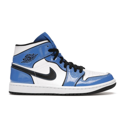 Air Jordan 1 Mid Signal Blue - high-performance athletic footwear in Blue with advanced cushioning