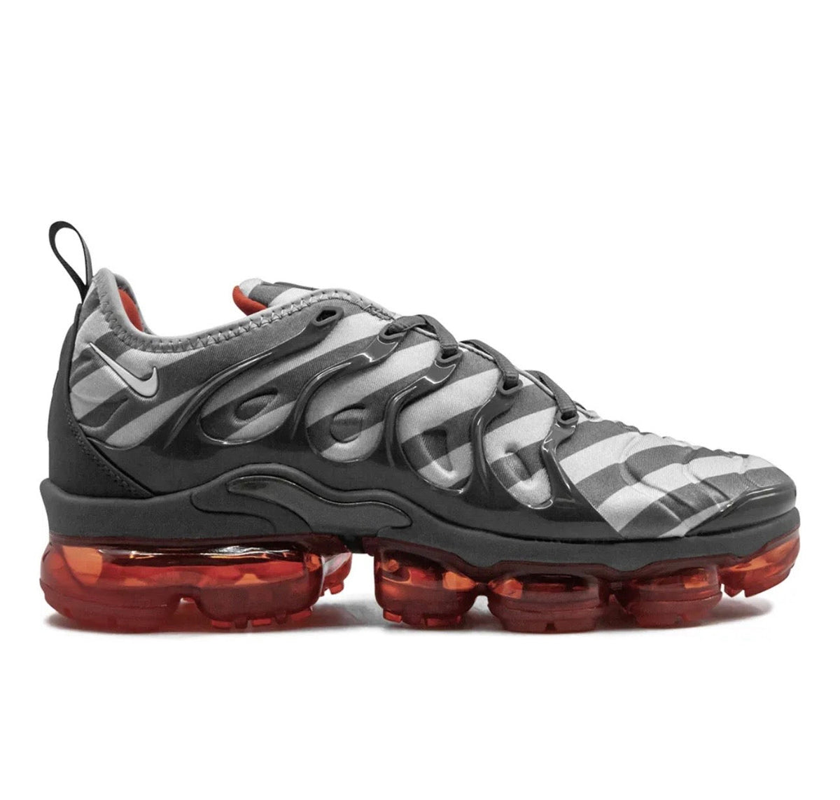 Nike Vapormax grey red - high-performance athletic footwear in Red with advanced cushioning