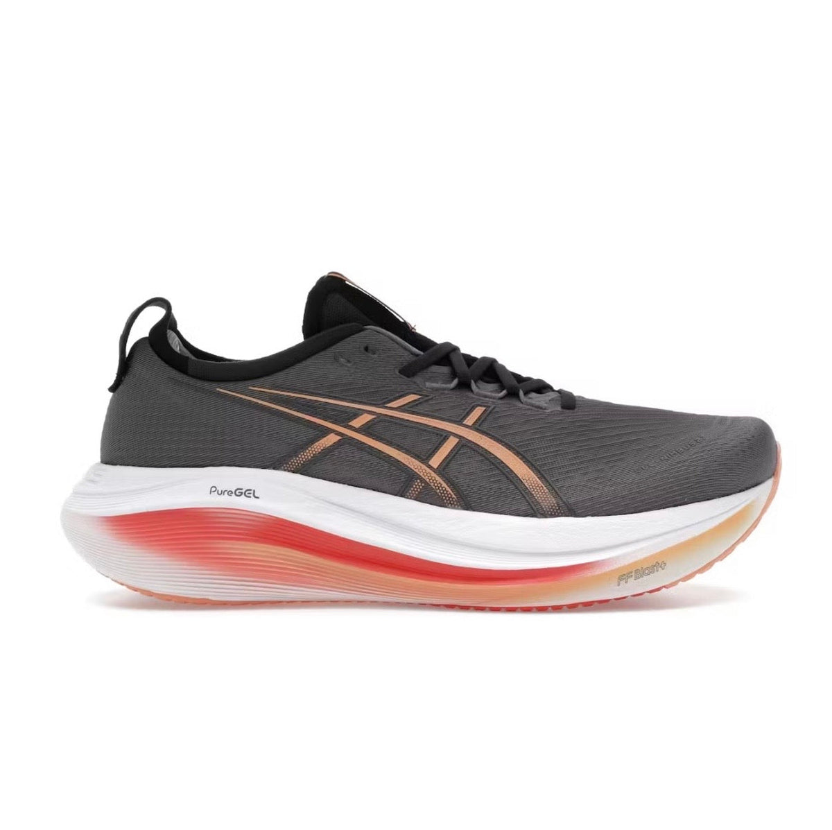 Asics Nimbus 27 Black Peach - high-performance athletic footwear in Black with advanced cushioning