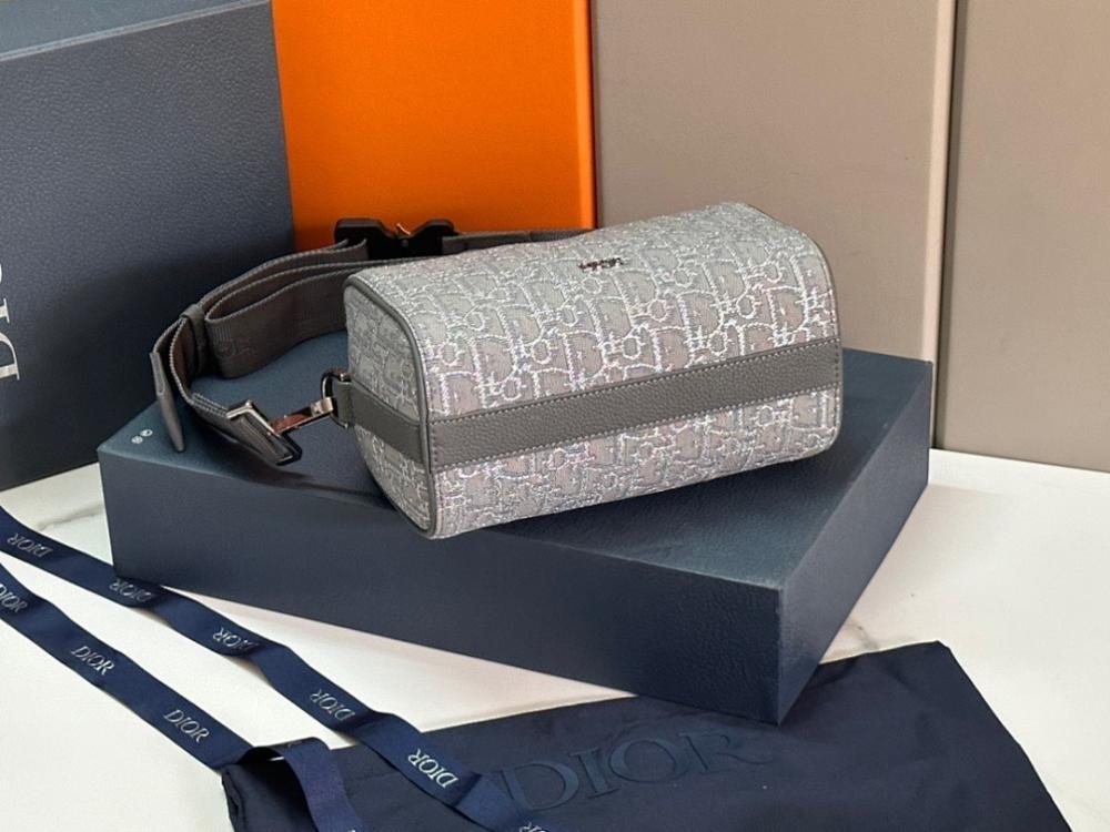Luxury Grey Printed Calfskin Shoulder Bag ??Limited Edition