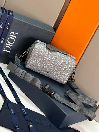 Luxury Grey Printed Calfskin Shoulder Bag ??Limited Edition