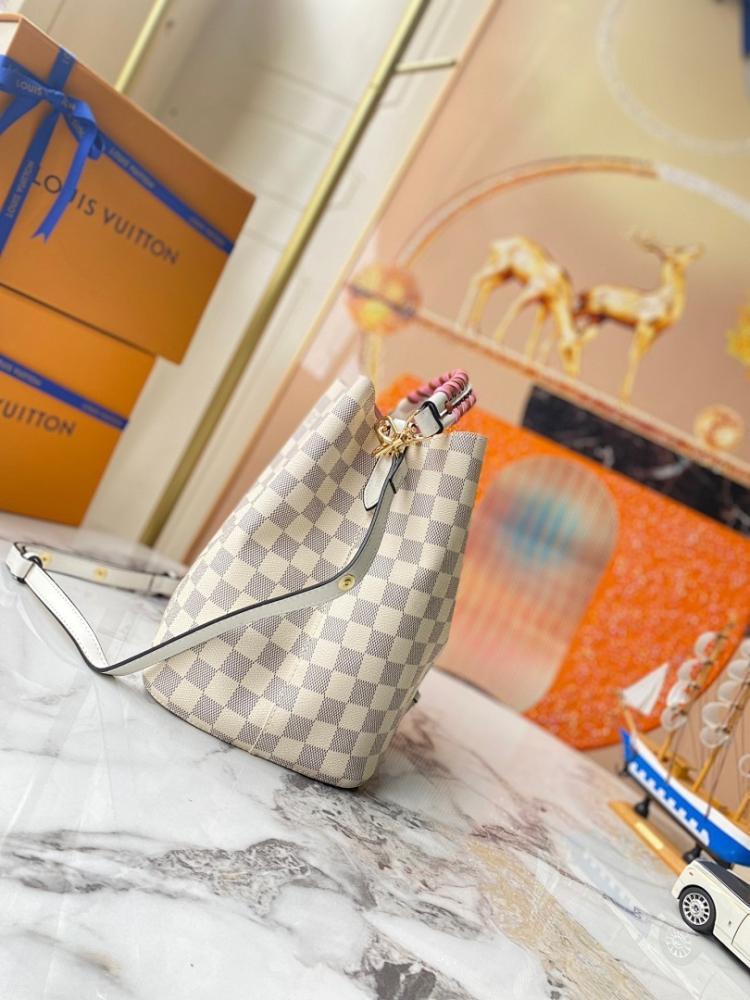 Classic Elegant Beige Woven Canvas Bucket Bag ??Special Edition